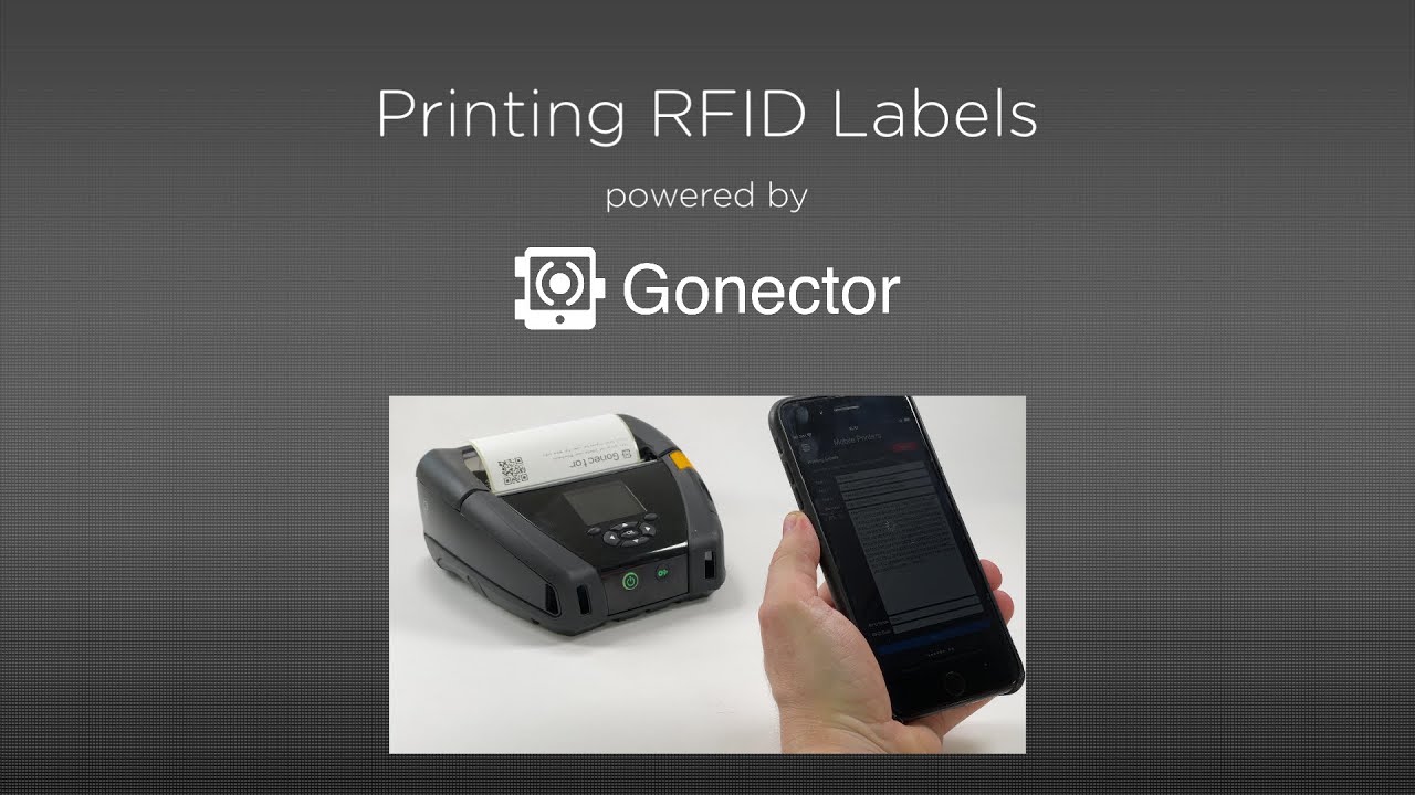Gonector Helps FileMaker on iPhone or iPad Print RFID Labels Directly via Bluetooth