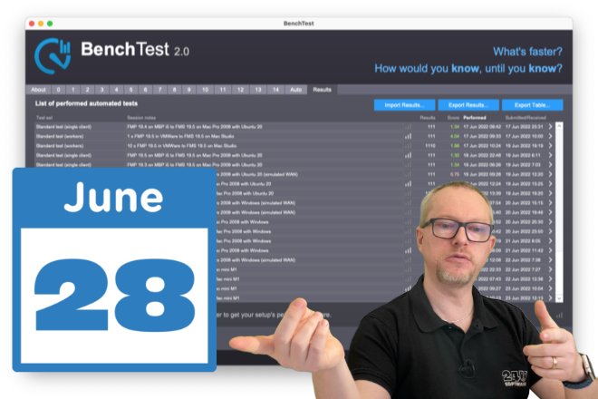 How fast are FileMaker 19.5 and the new Macs? Let's discuss... - Preview Image